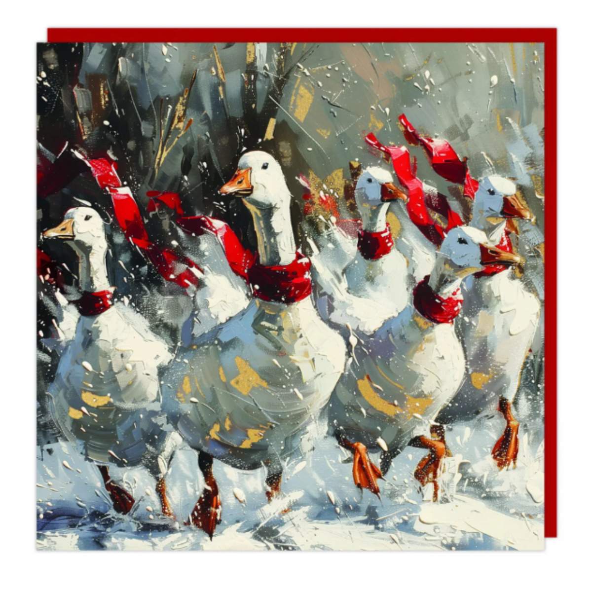 Artbeat Festive Geese Christmas Cards 48pk