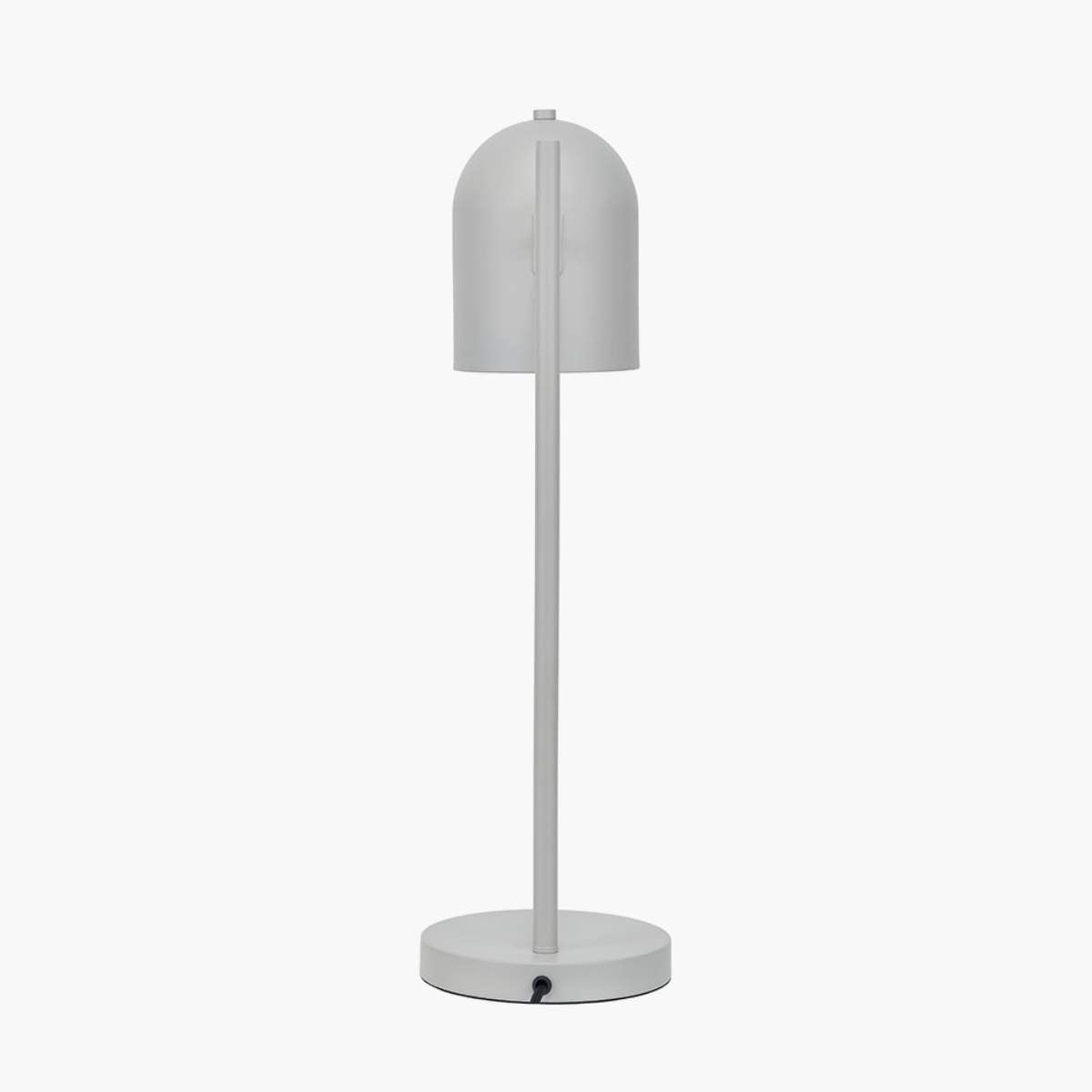 Pacific Lifestyle Finn Grey Metal Cloche Headed Table Lamp