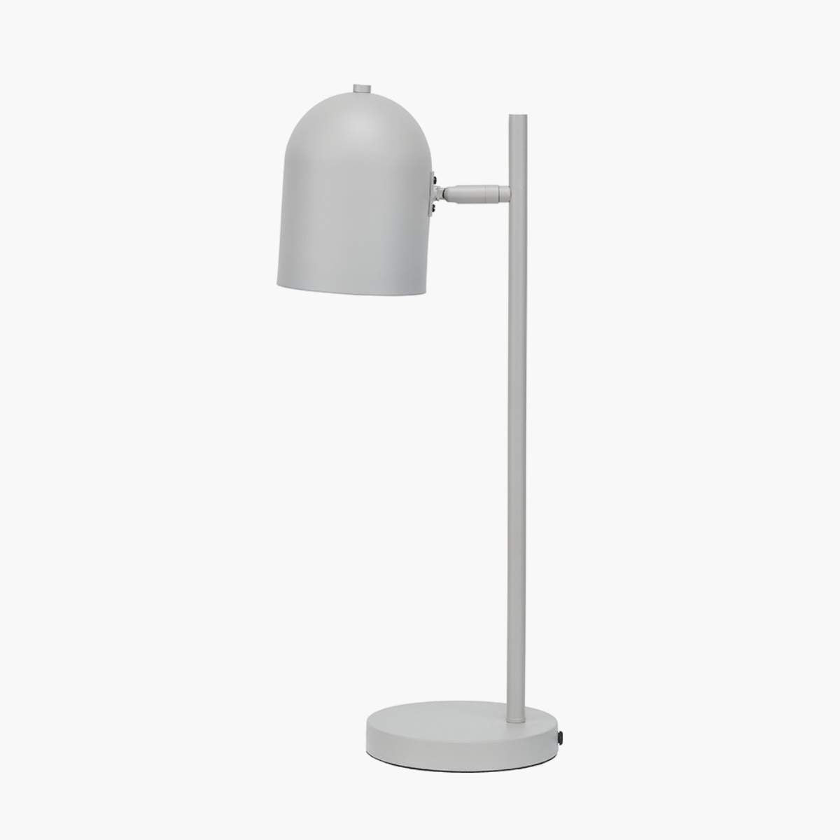 Pacific Lifestyle Finn Grey Metal Cloche Headed Table Lamp