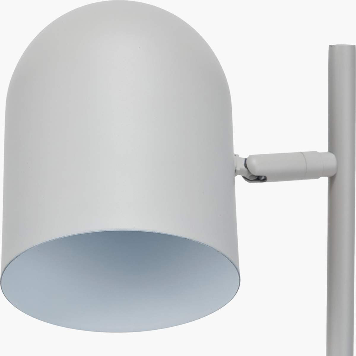 Pacific Lifestyle Finn Grey Metal Cloche Headed Table Lamp