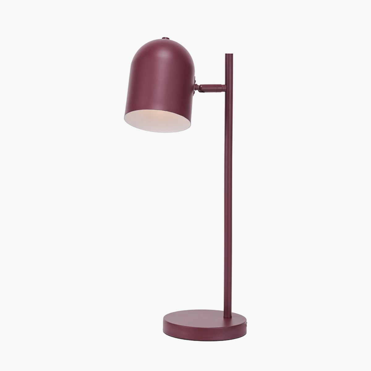 Pacific Lifestyle Finn Mulberry Metal Cloche Headed Table Lamp