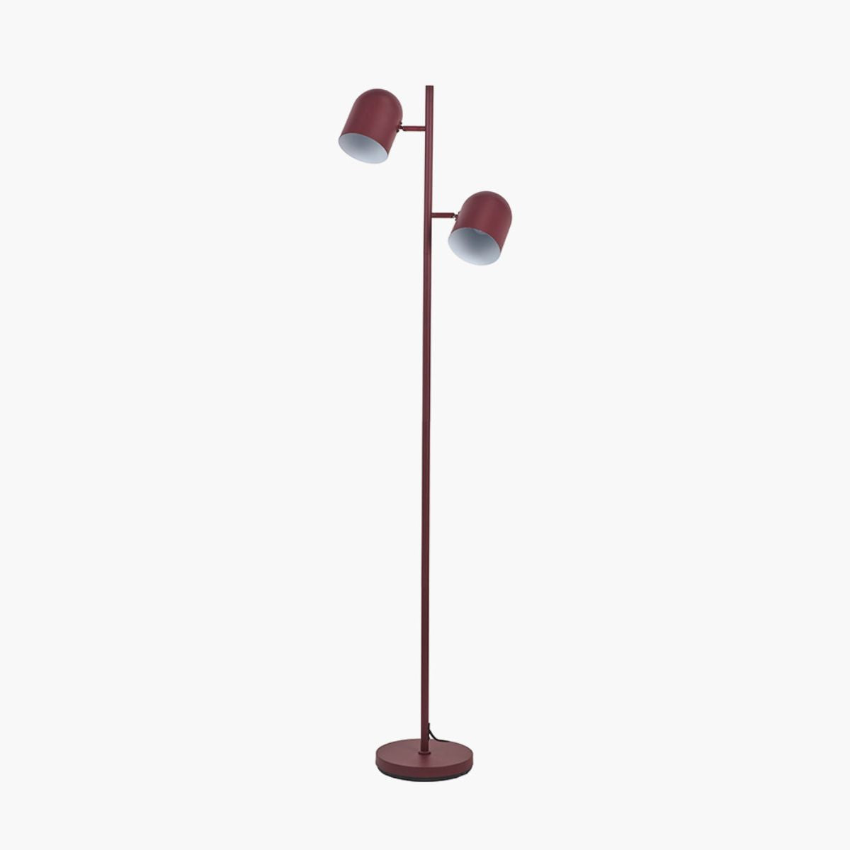 Pacific Lifestyle Finn Mulberry Metal Cloche Two Head Floor Lamp
