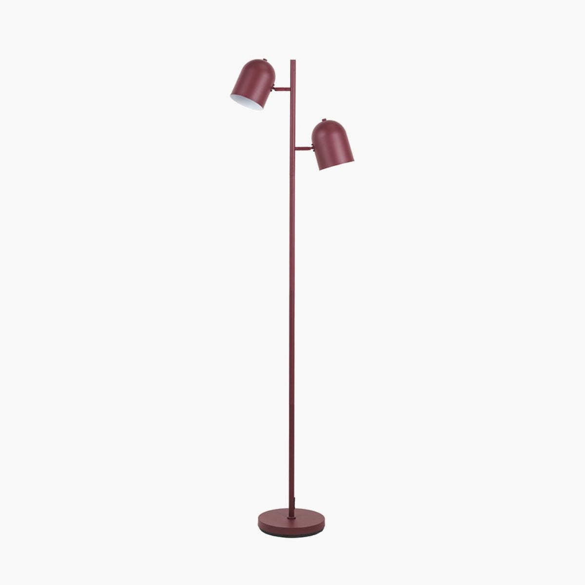 Pacific Lifestyle Finn Mulberry Metal Cloche Two Head Floor Lamp