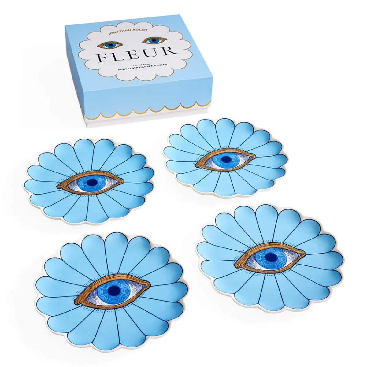 Jonathan Adler Fleur Canapé Plate Set