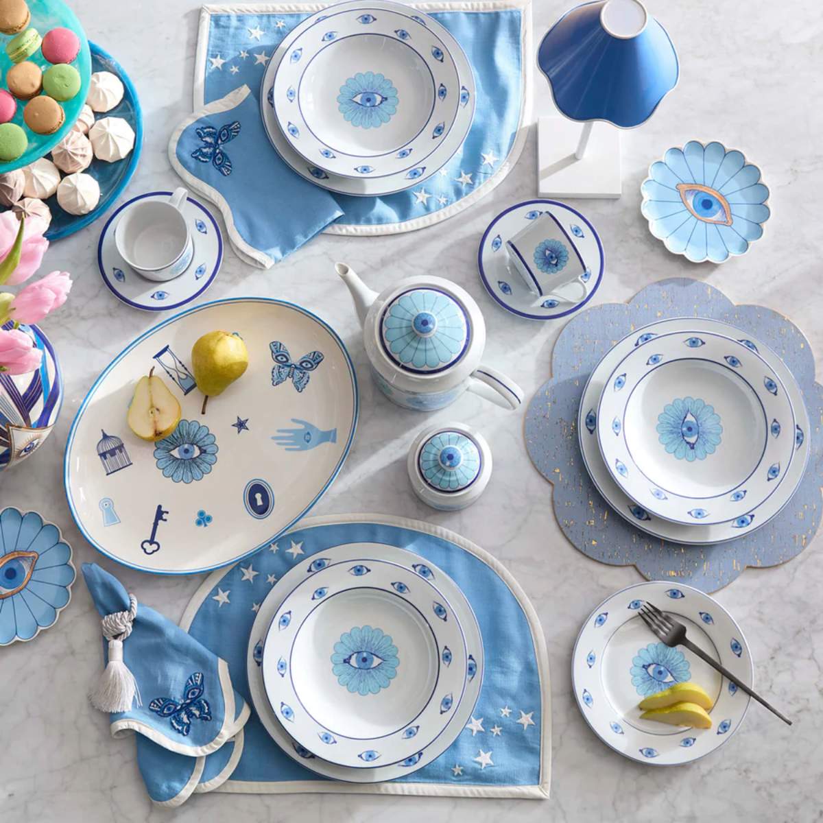 Jonathan Adler Fleur Canapé Plate Set