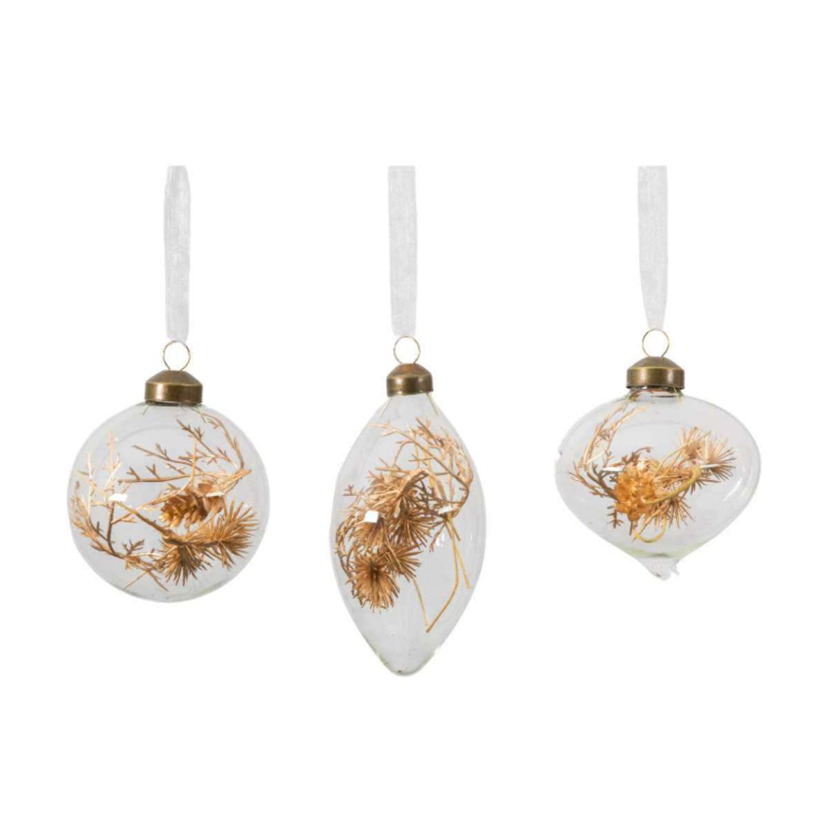 Gallery Direct Flora Baubles Bronze Set of 3