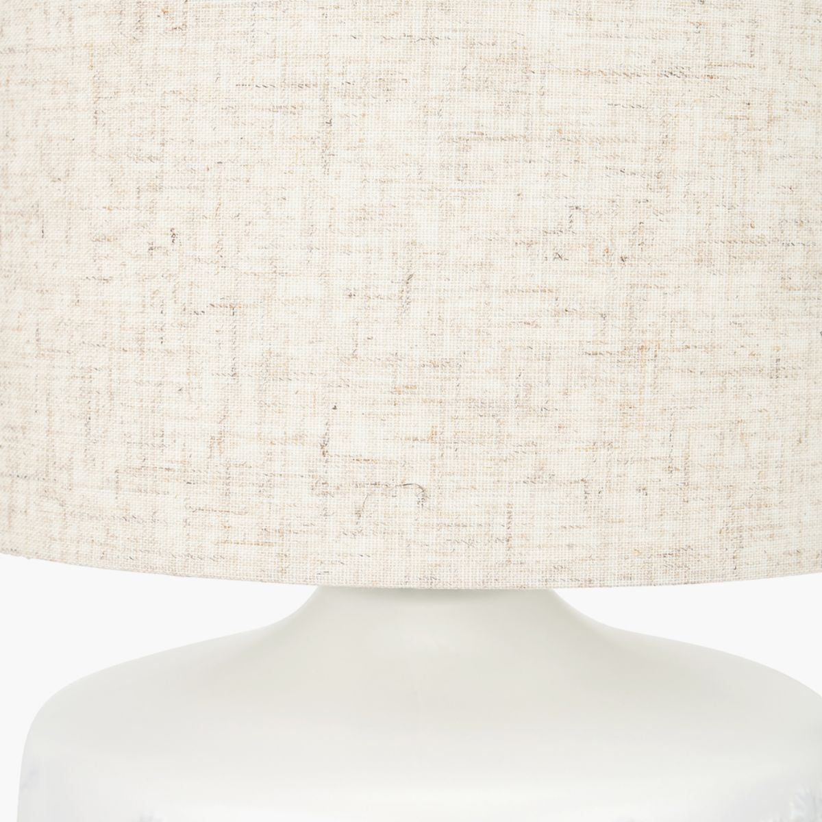 Pacific Lifestyle Flora White Small Floral Ceramic Table Lamp