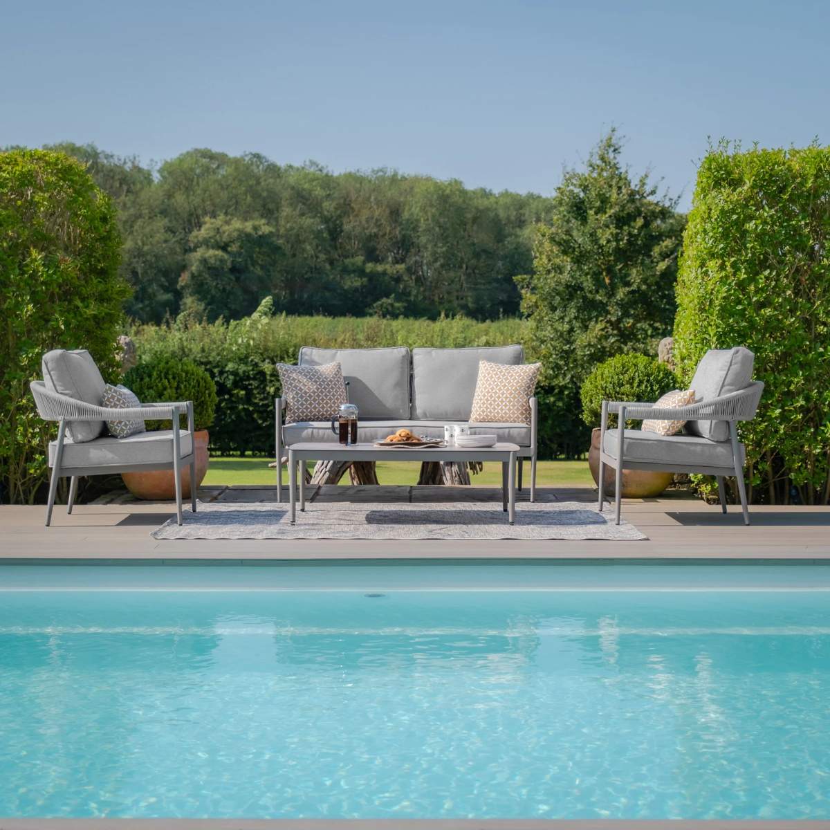 Maze Florence Rope Weave 2 Seat Sofa Set