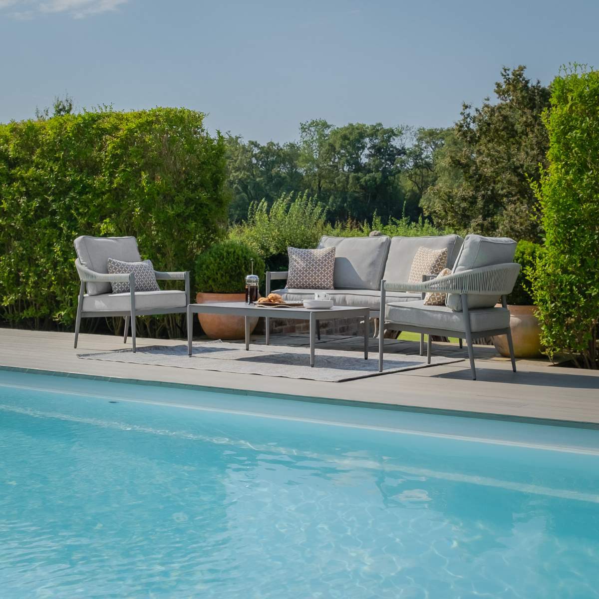 Maze Florence Rope Weave 2 Seat Sofa Set