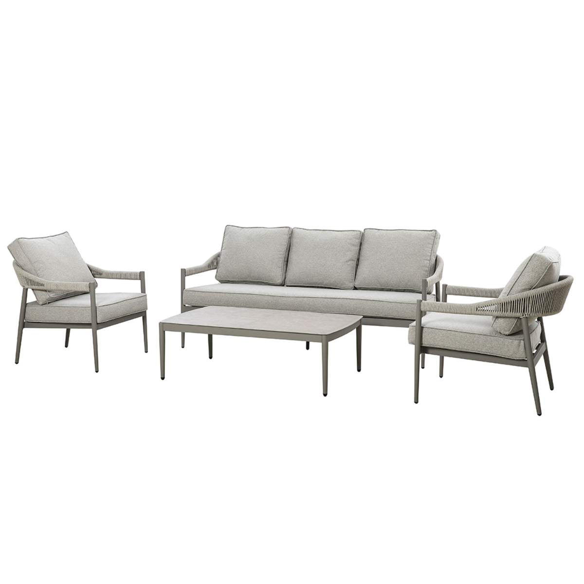 Maze Florence Rope Weave 3 Seat Sofa Set