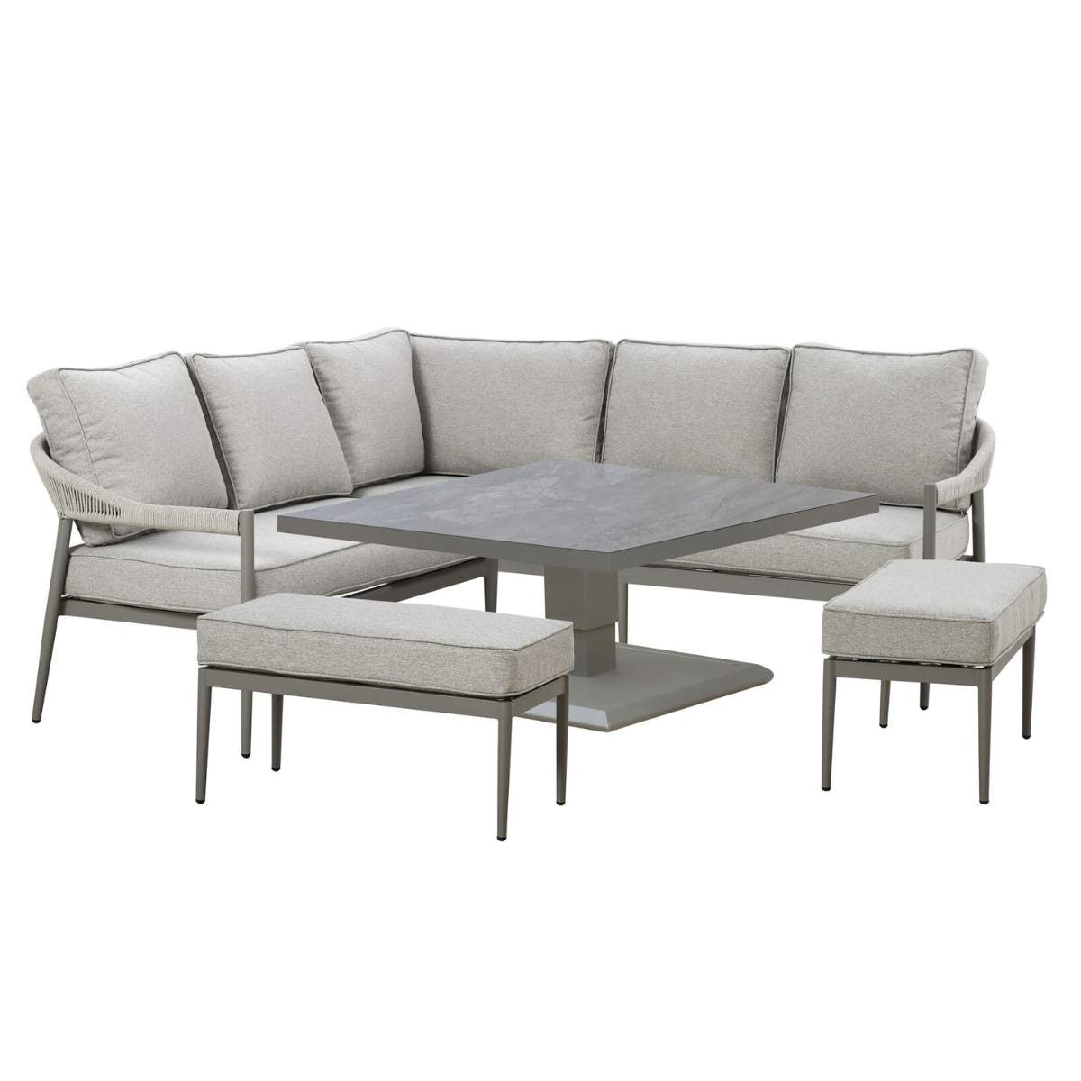 Maze Florence Rope Weave Corner Dining Set