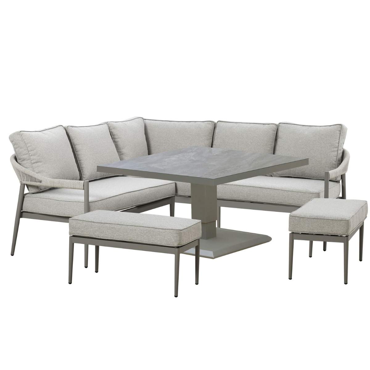 Maze Florence Rope Weave Corner Dining Set