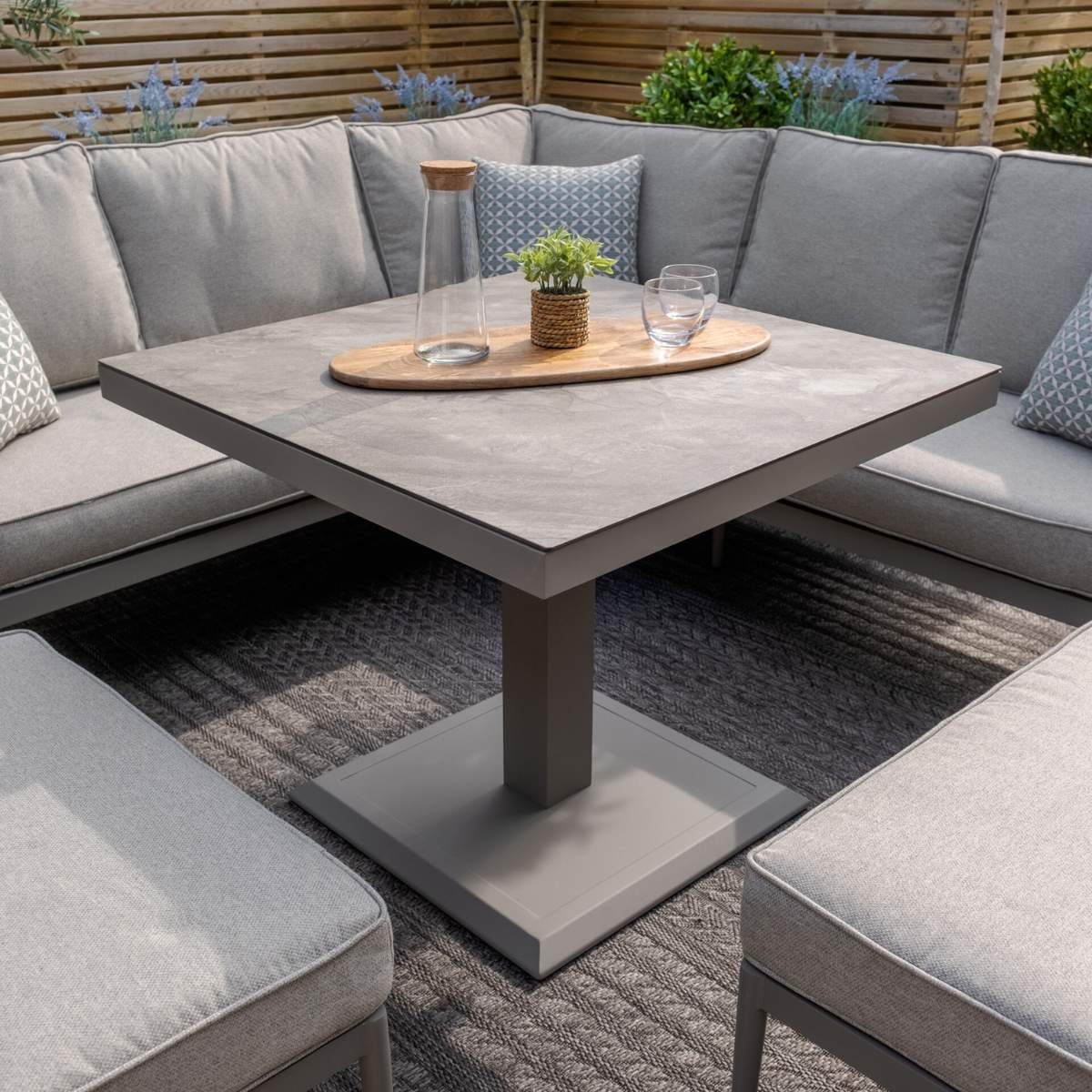 Maze Florence Rope Weave Corner Dining Set