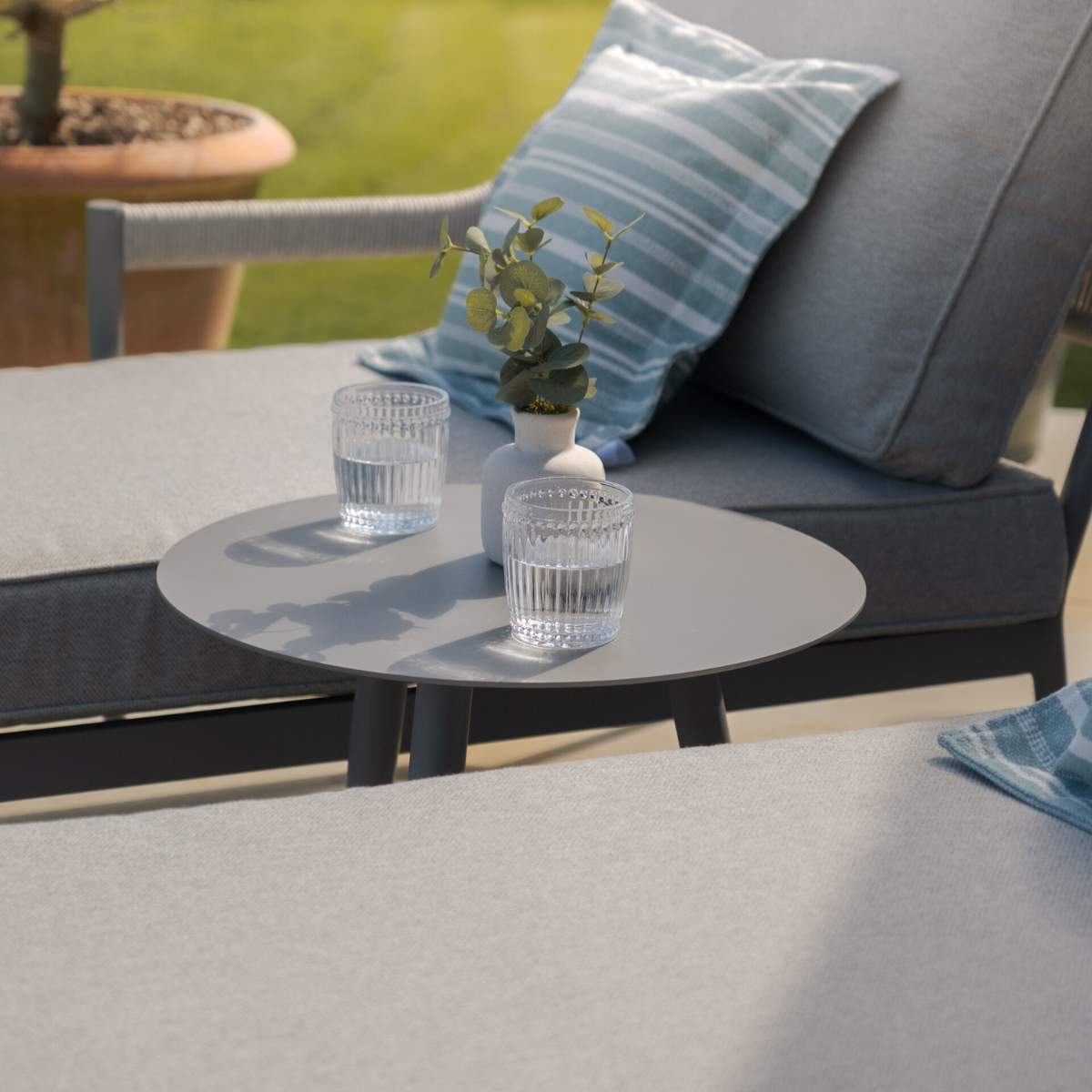 Maze Florence Rope Weave Double Sunloungers