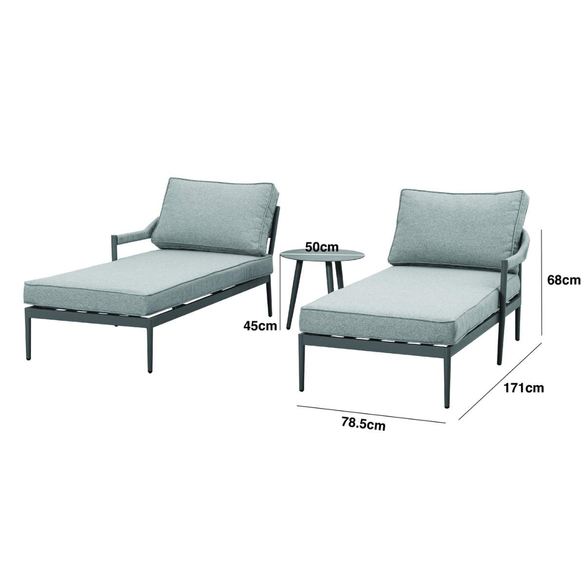 Maze Florence Rope Weave Double Sunloungers