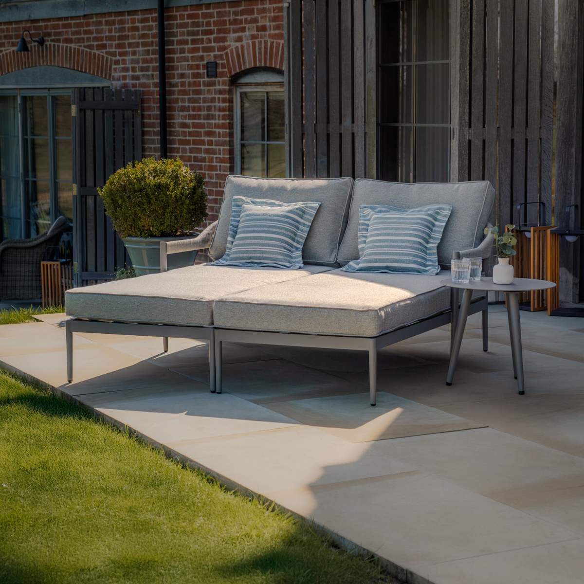 Maze Florence Rope Weave Double Sunloungers