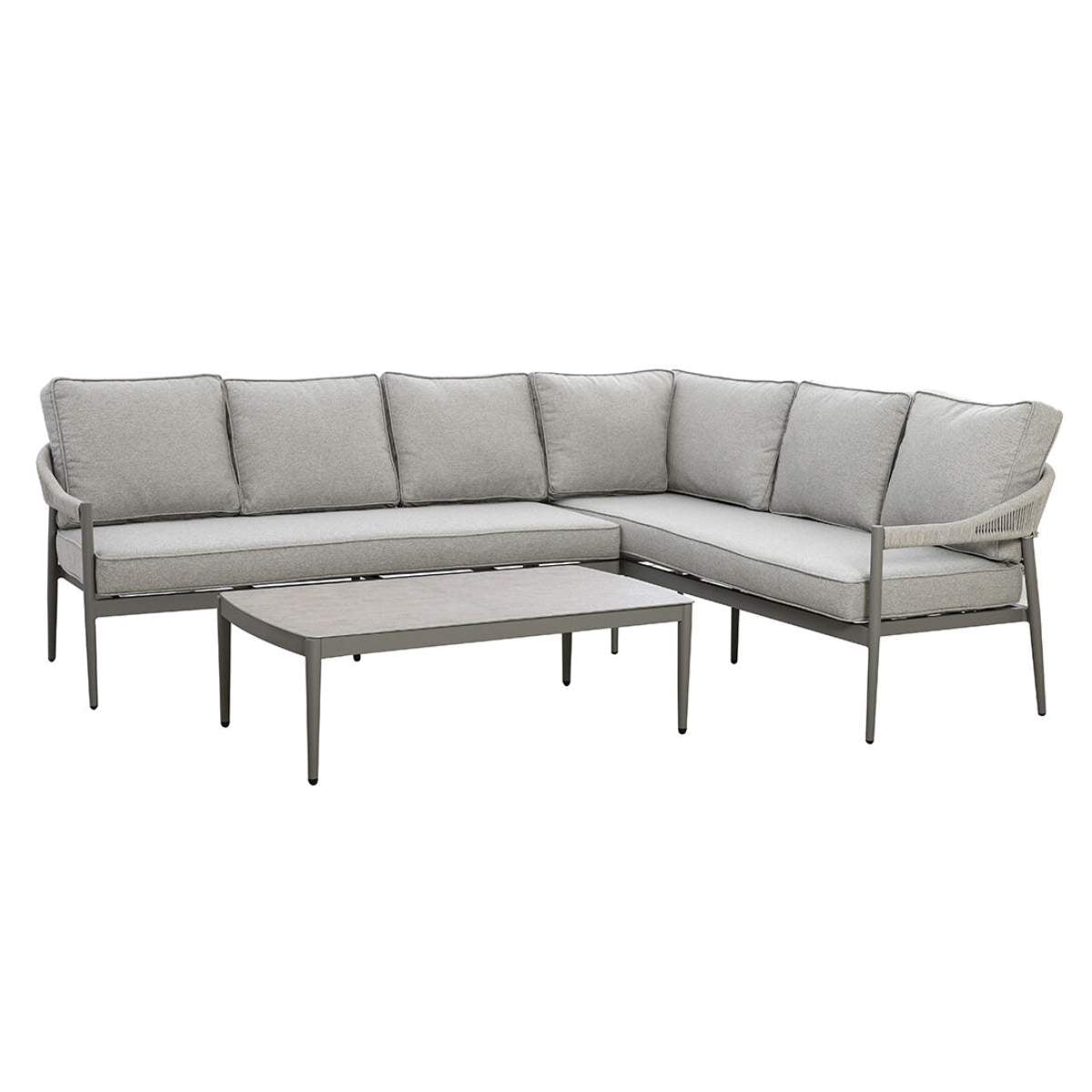 Maze Florence Rope Weave Large Corner Sofa Set