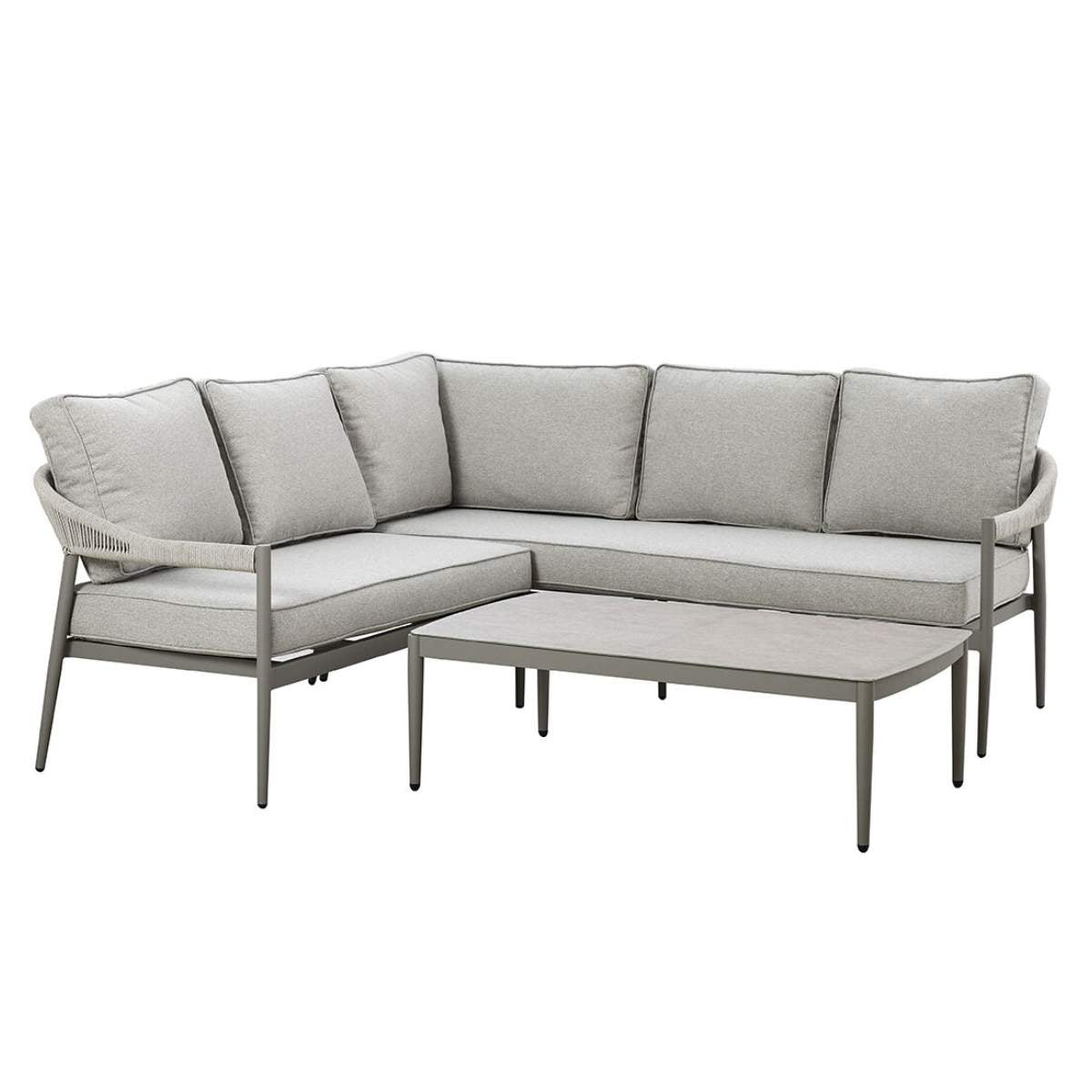 Maze Florence Rope Weave Small Corner Sofa Set