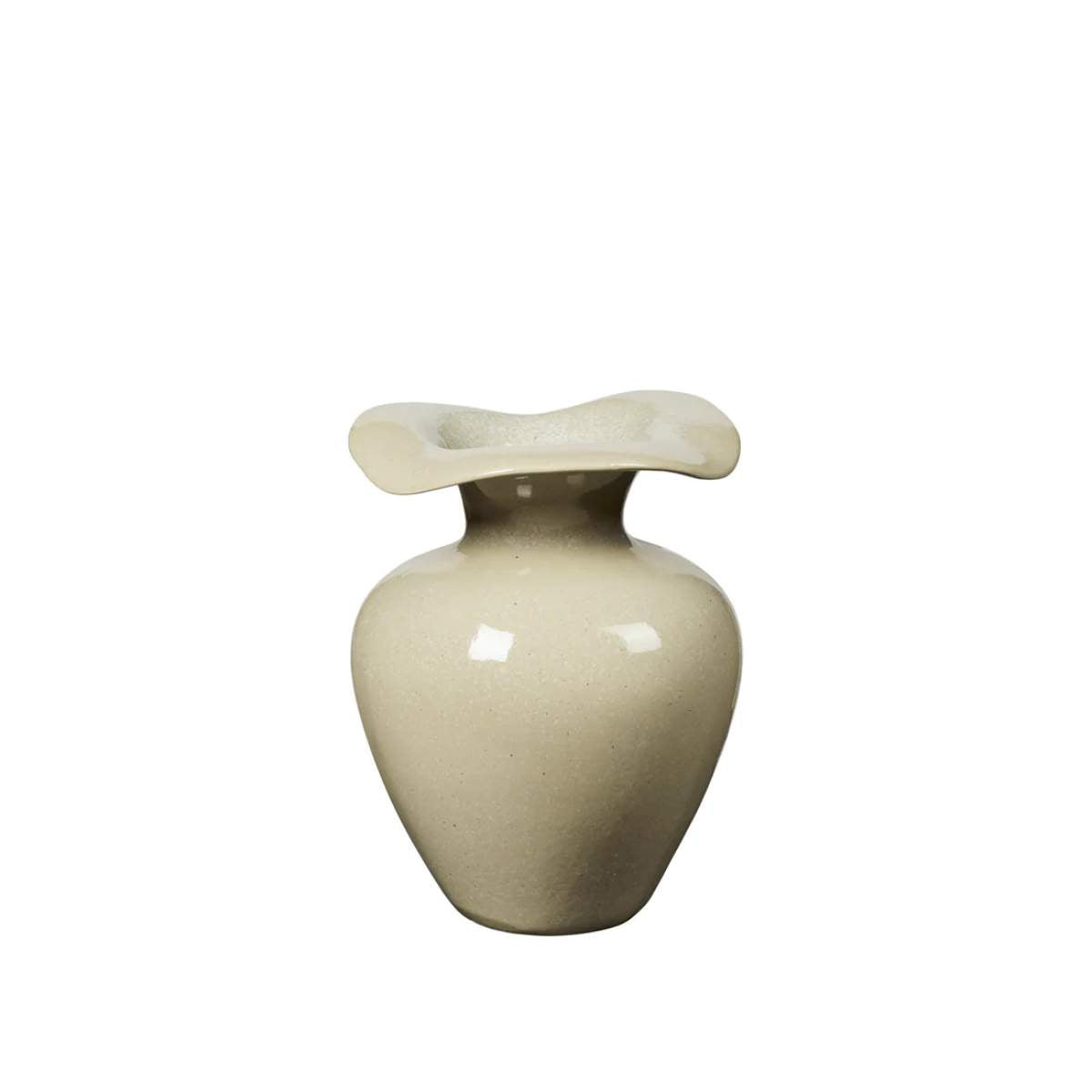 Broste Copenhagen Florentina Vase M - Beige