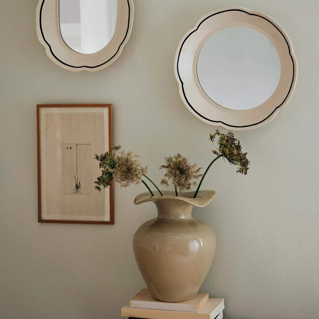 Broste Copenhagen Florentina Vase M - Beige