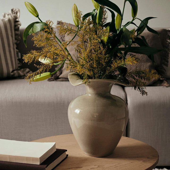 Broste Copenhagen Florentina Vase M - Beige