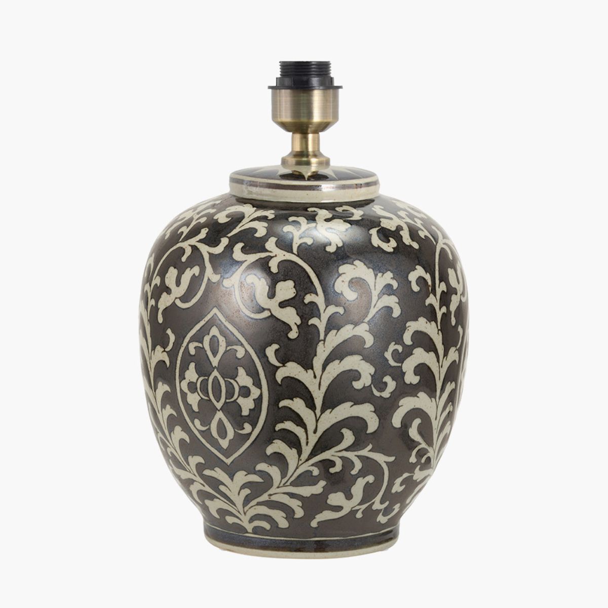 Pacific Lifestyle Florentine Grey and White Ceramic Table Lamp Base