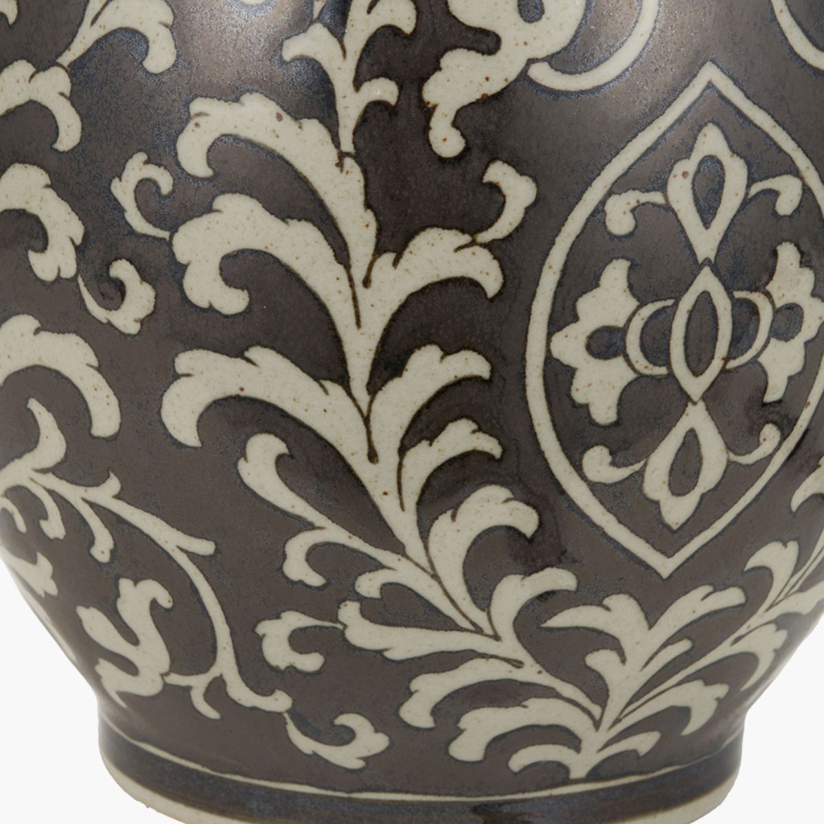 Pacific Lifestyle Florentine Grey and White Ceramic Table Lamp Base