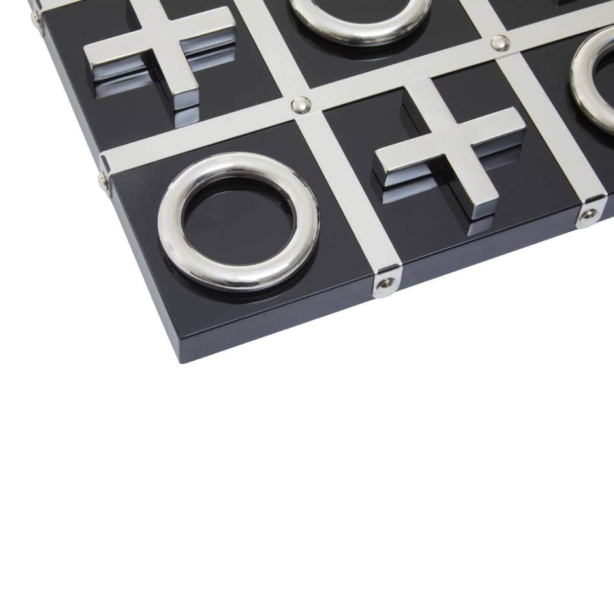 Beaumonde Home Flos Black And Silver Tic Tac Toe Game