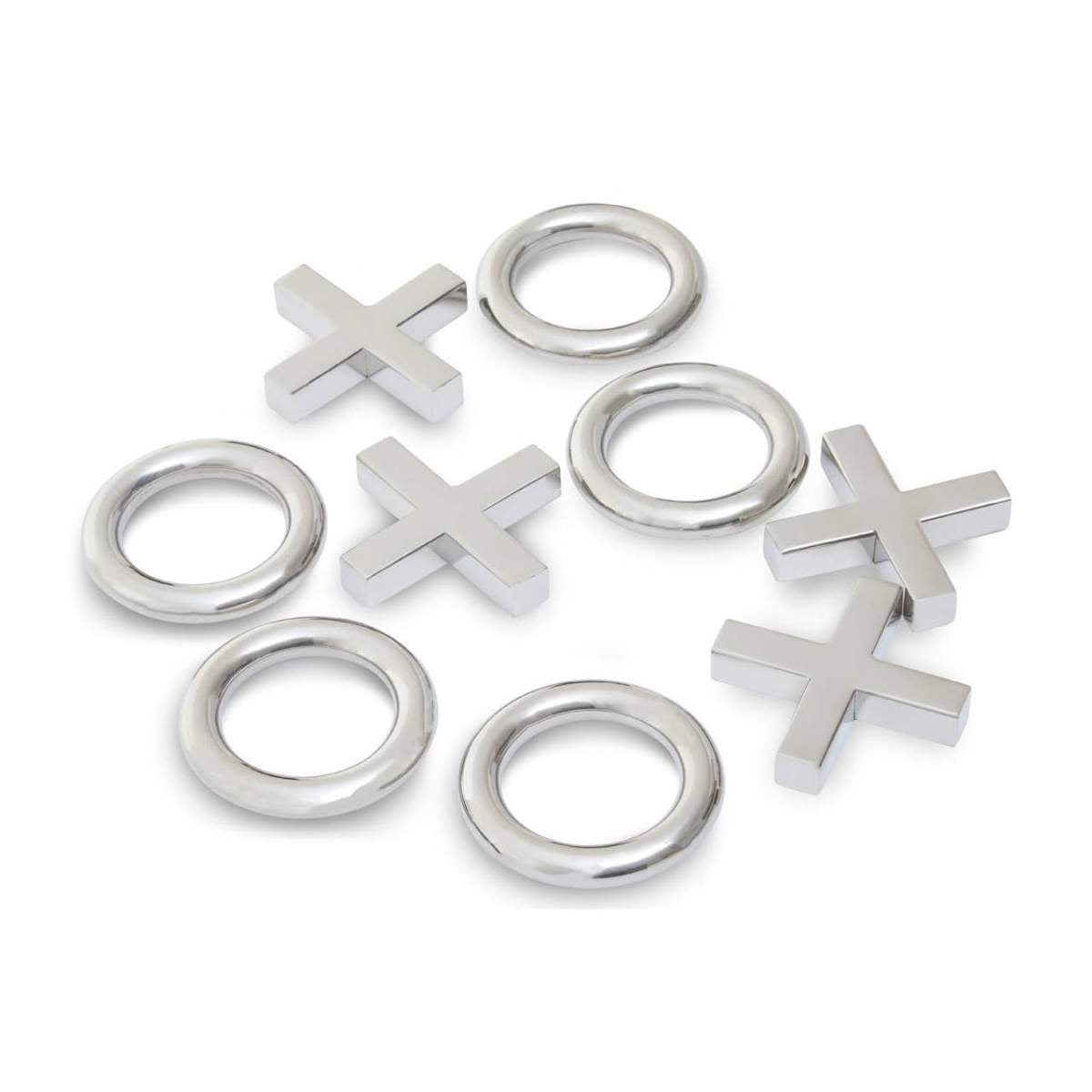 Beaumonde Home Flos Black And Silver Tic Tac Toe Game