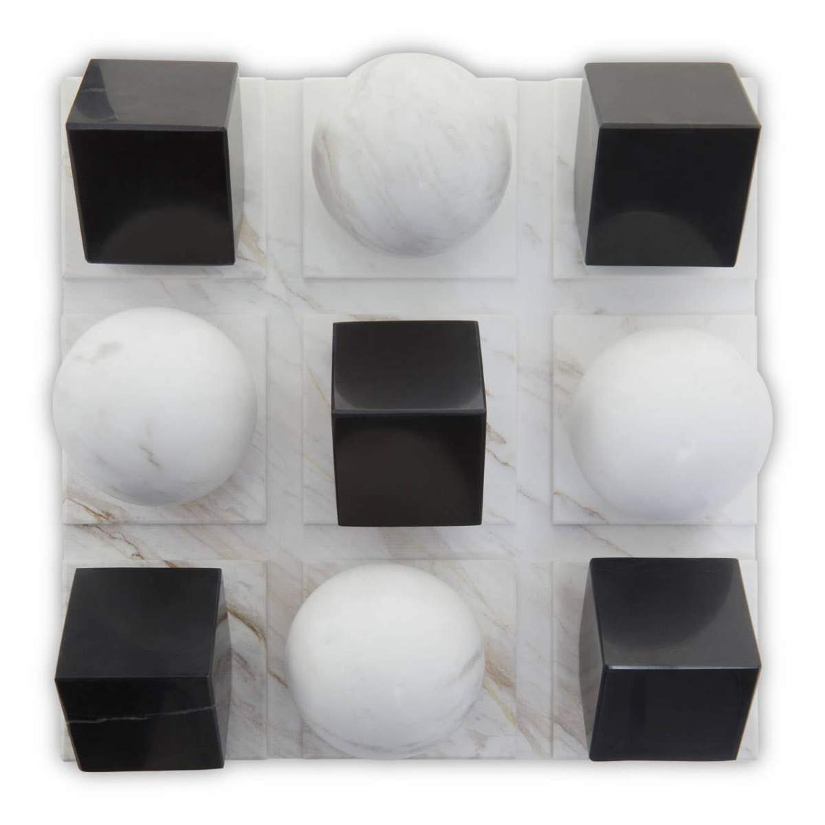 Beaumonde Home Flos Black And White Tic Tac Toe Game