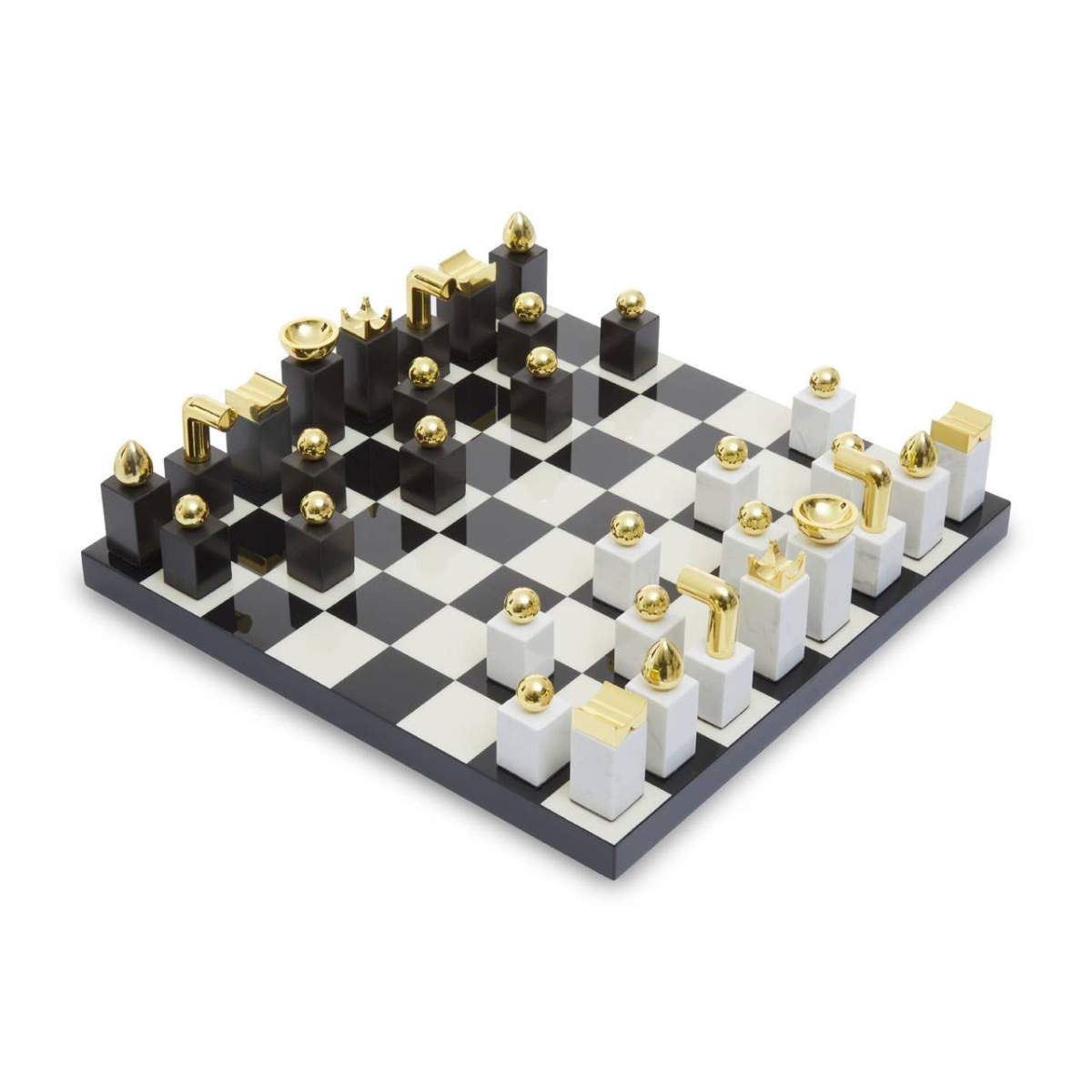 Beaumonde Home Flos Marble And Wood Chess Set