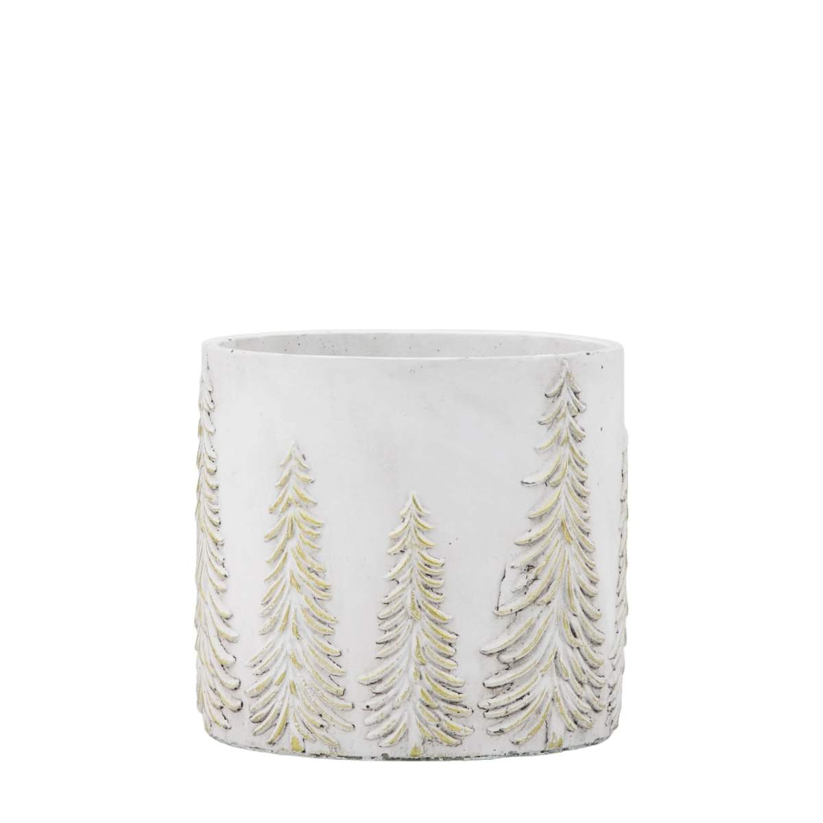 Gallery Direct Forest Planter White and Gold Medium