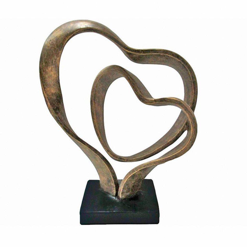 Forever Together Double Heart Sculpture-Beaumonde