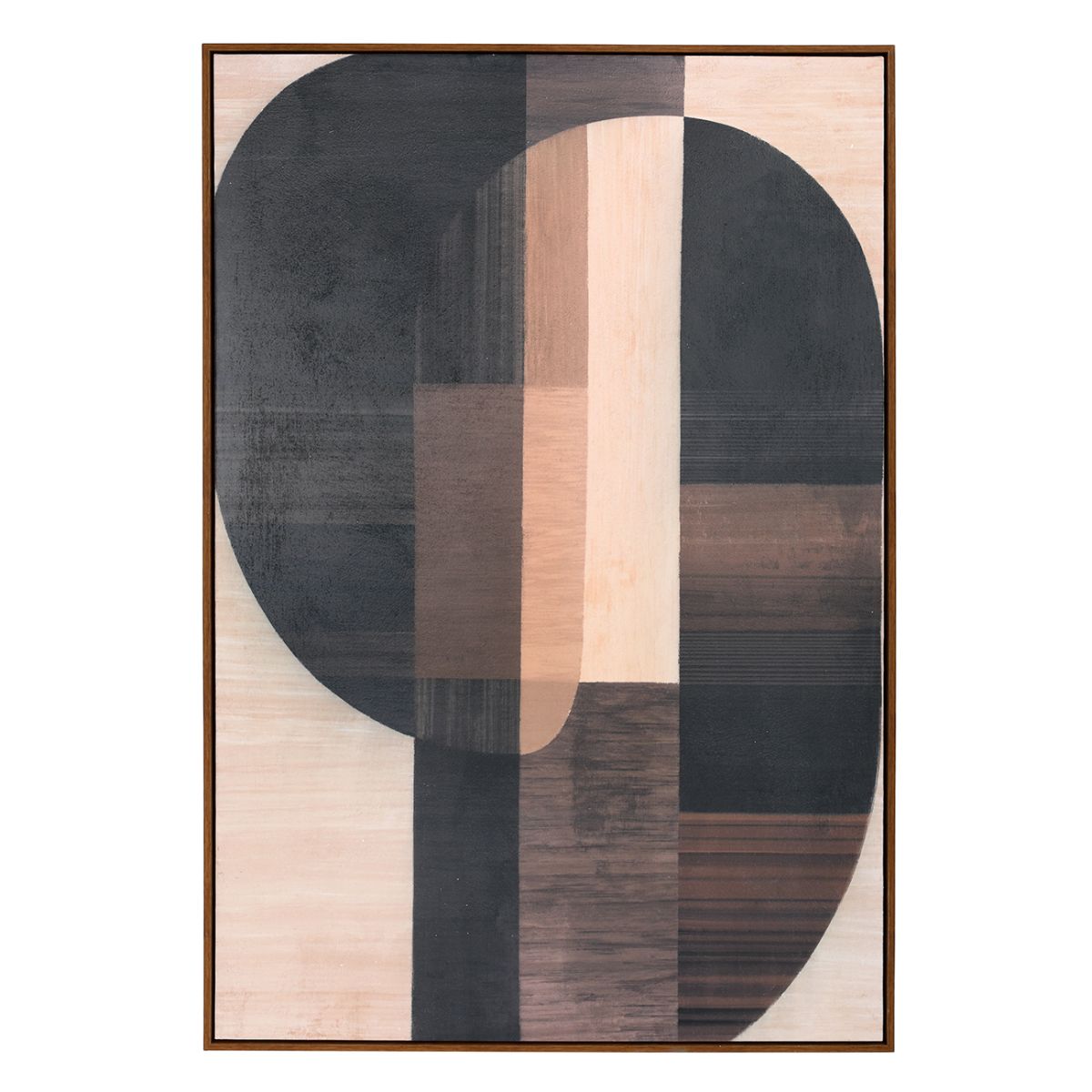 Libra Interiors Forma Textured Framed Canvas Wall Art 80x120cm