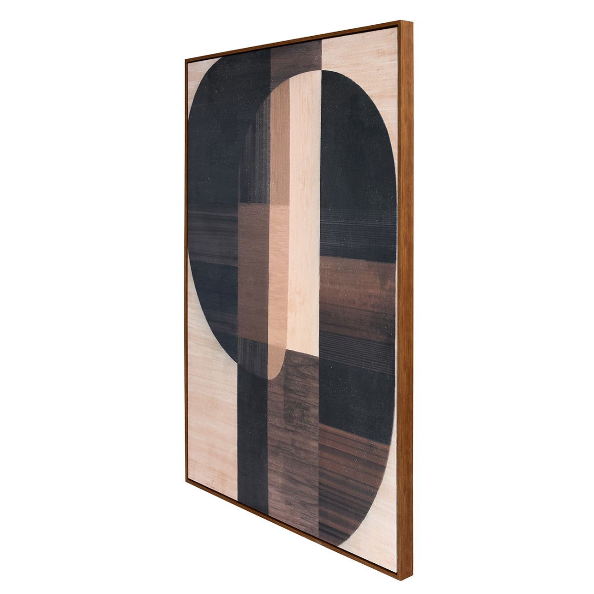 Libra Interiors Forma Textured Framed Canvas Wall Art 80x120cm