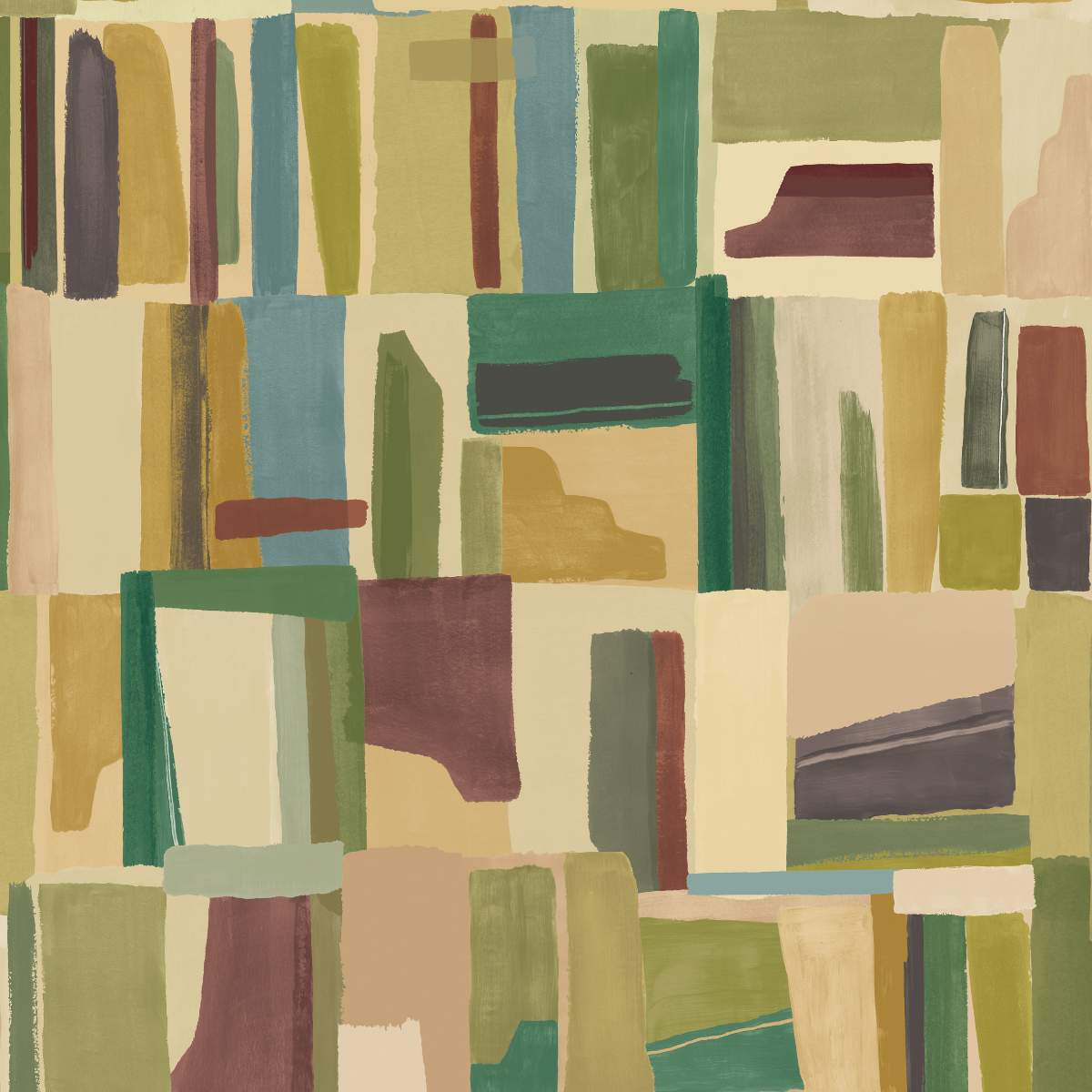 Ohpopsi Fragments Abstract Cubes - Tawny Forest