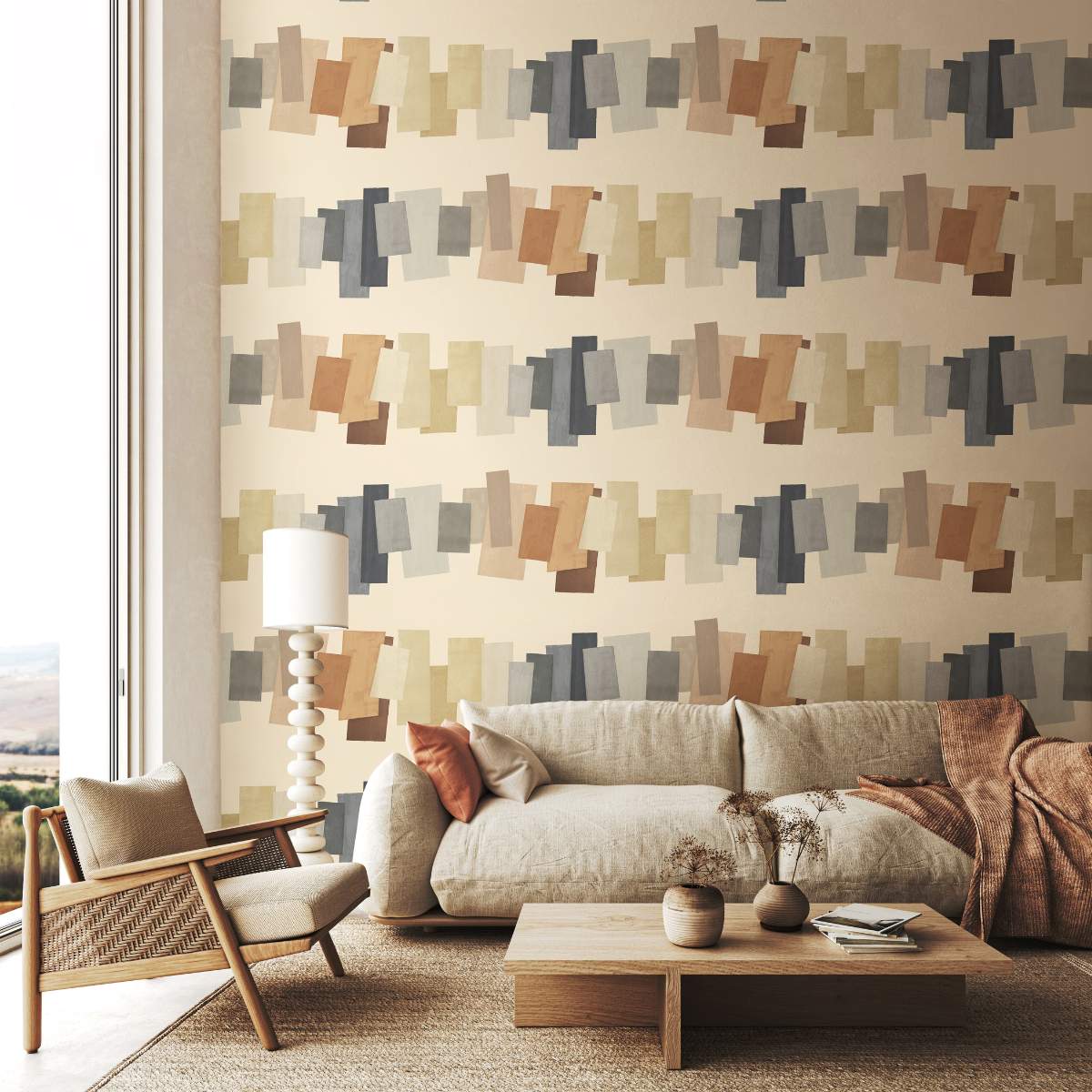 Ohpopsi Fragments Offset Blocks - Gingerbread Latte