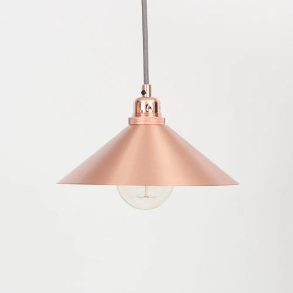 Frama Cone Small Copper Pendant Light Shade 25cm completed
