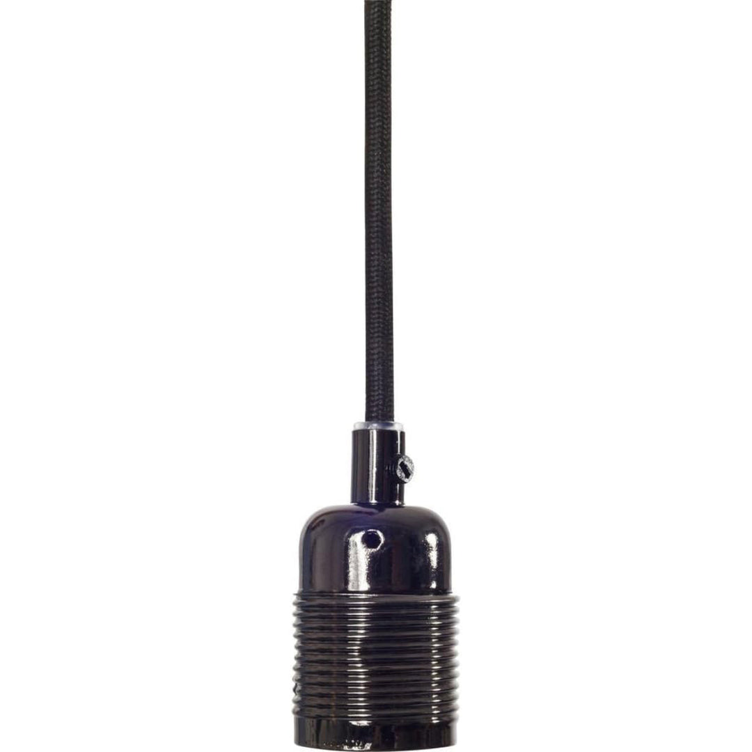 Frama E27 Pendant Black Chrome / Black Cable