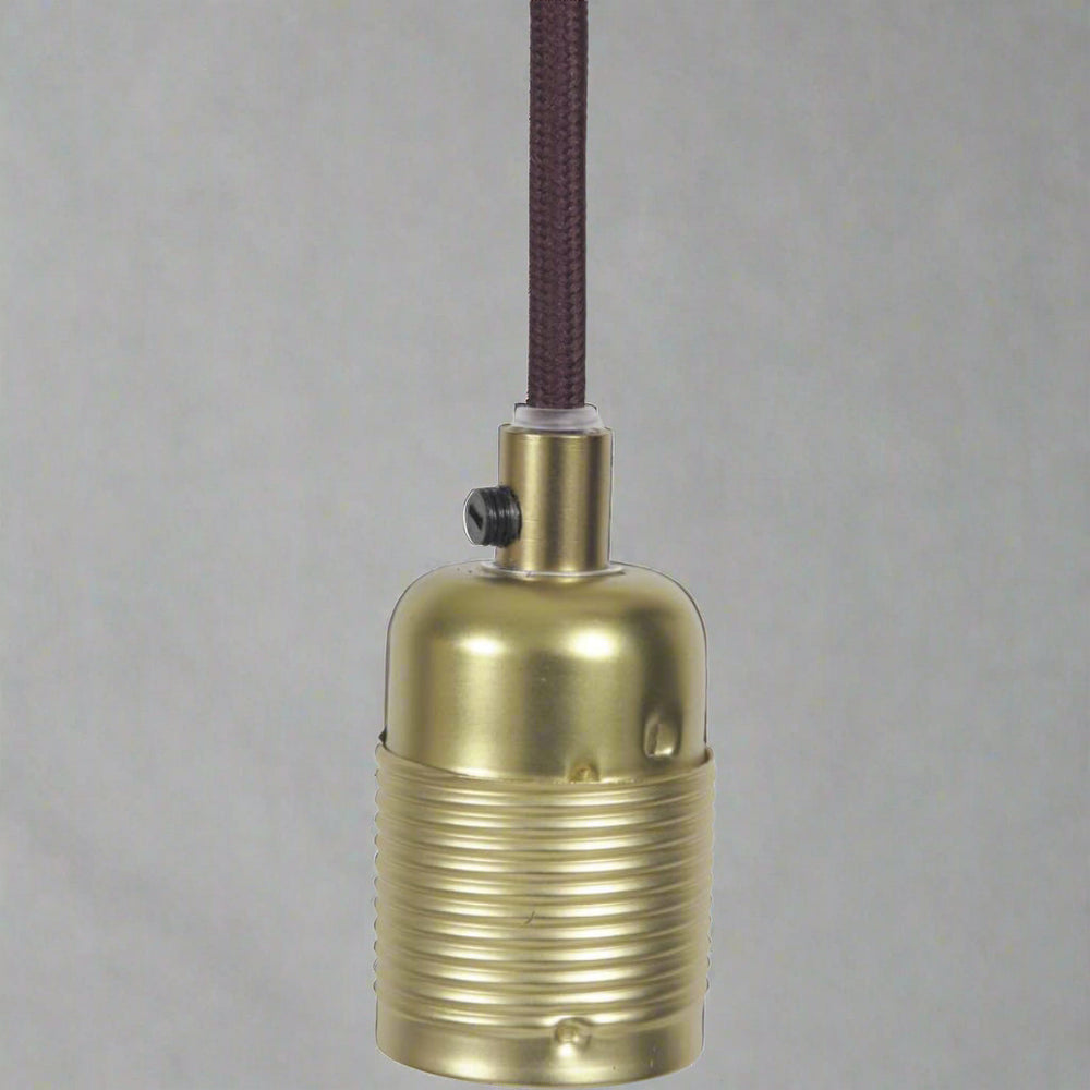 Frama E27 Pendant Brass / Bordeaux Cable 2