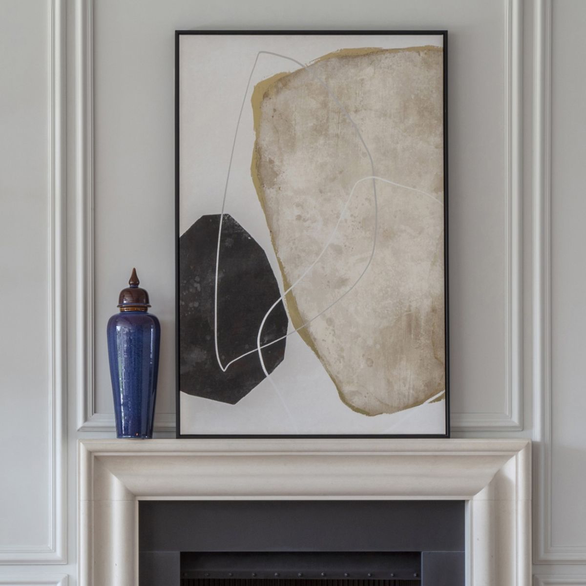 Libra Interiors Framed Abstract Canvas Wall Art 80x120cm