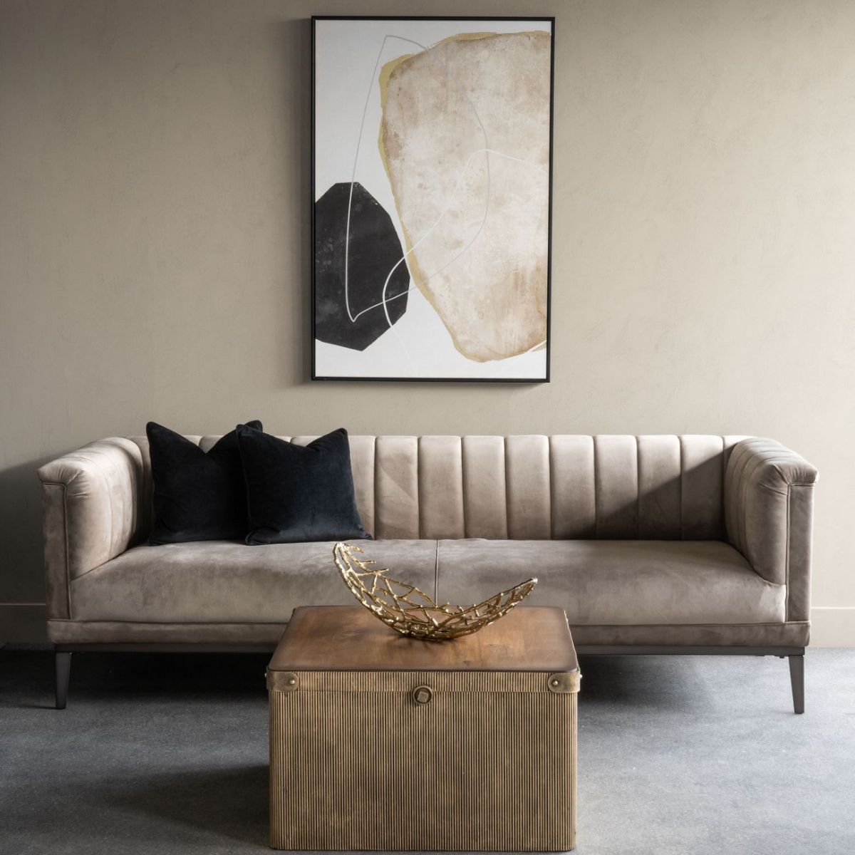 Libra Interiors Framed Abstract Canvas Wall Art 80x120cm