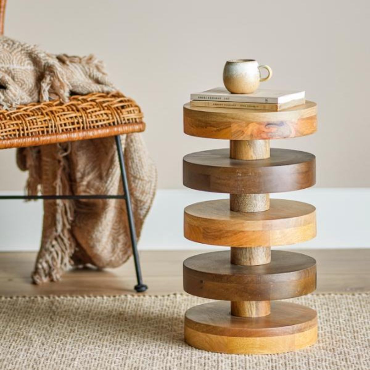 Bloomingville Franka Side Table - Brown Mango Wood