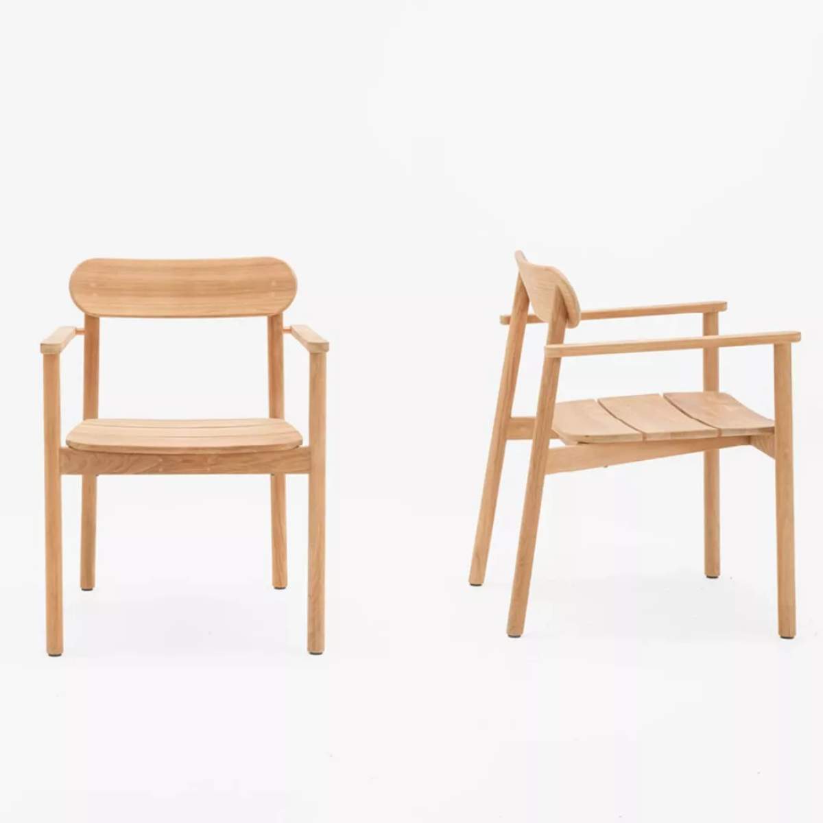 Vincent Shepherd Freya Teak Outdoor Dining Armchair