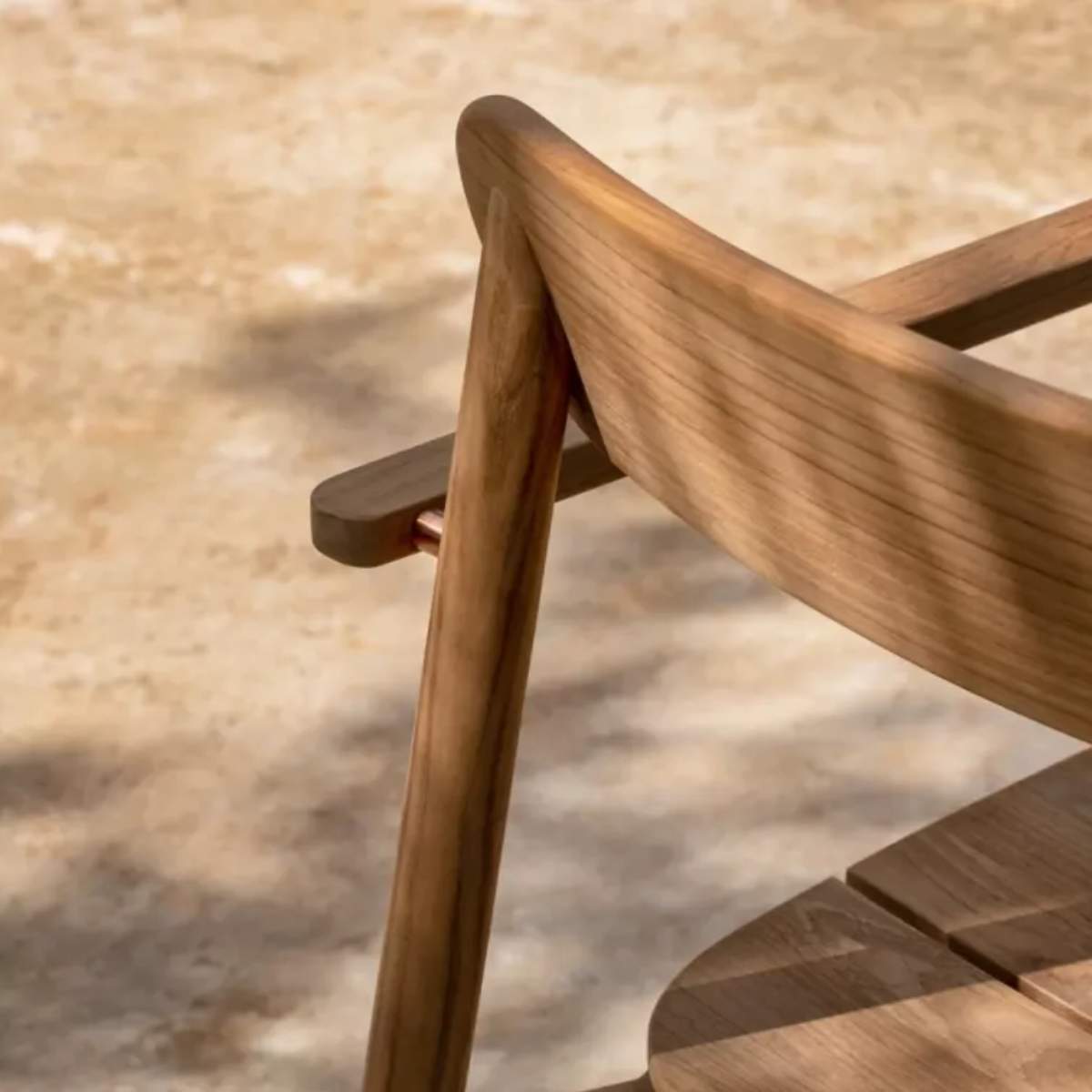Vincent Shepherd Freya Teak Outdoor Dining Armchair