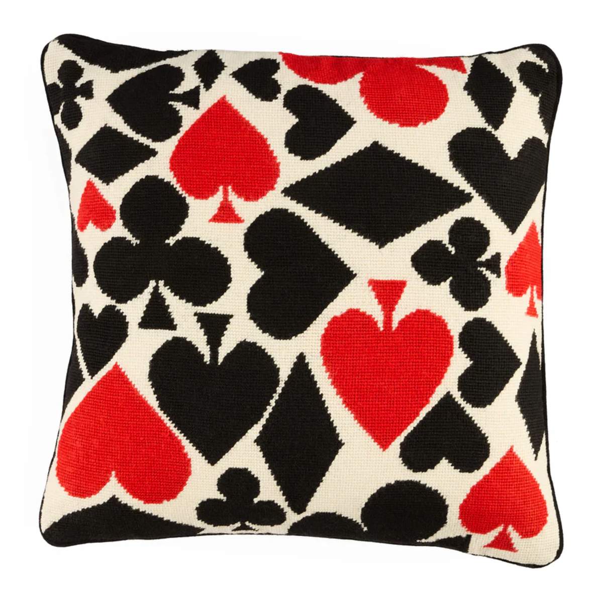 Jonathan Adler Full Deck Needlepoint Cushion
