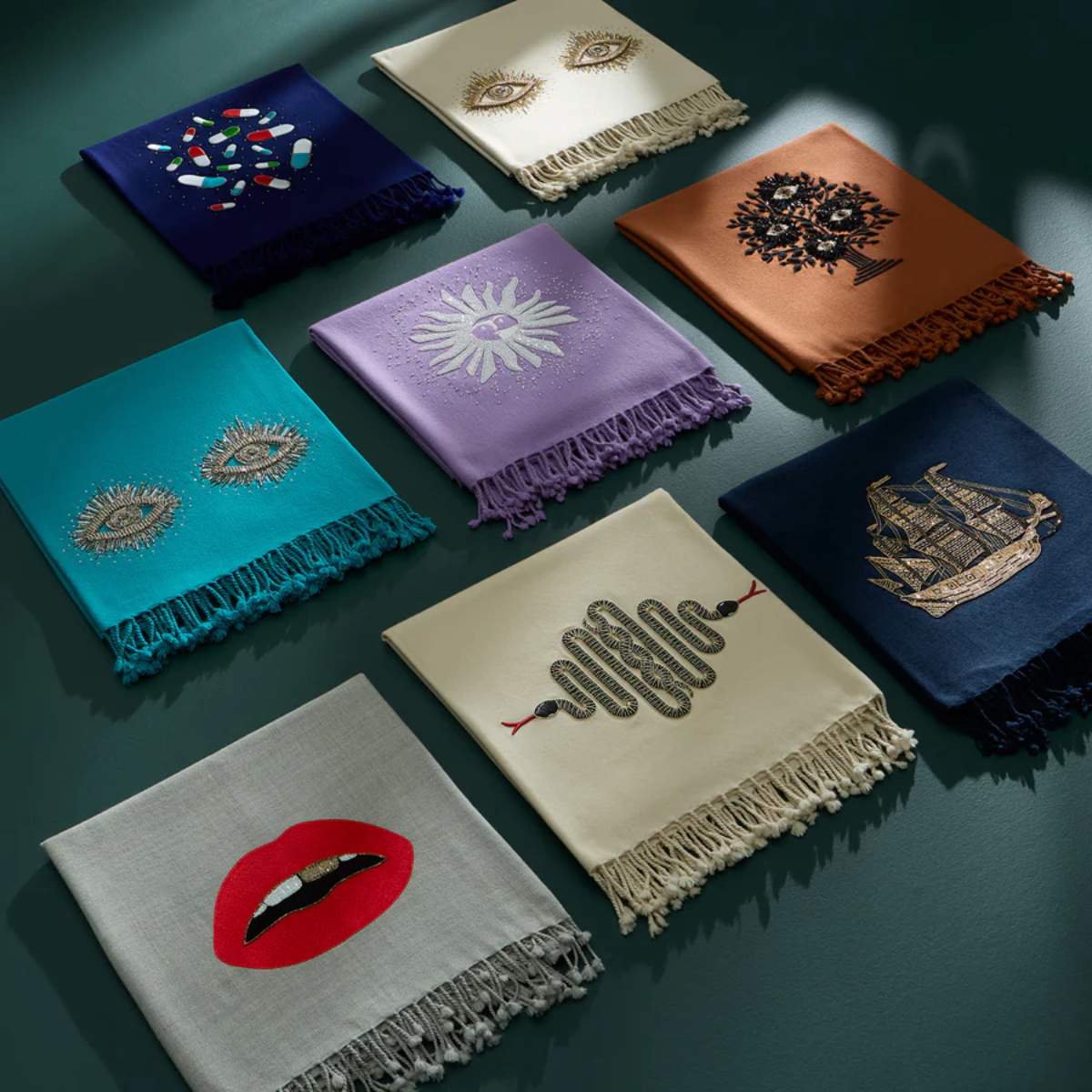 Jonathan Adler Full Dose Embellished Throw