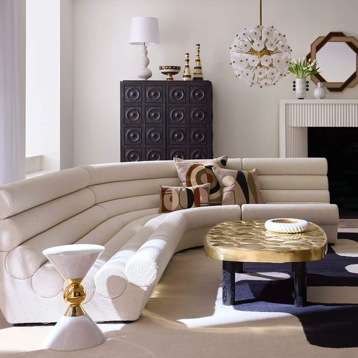 Jonathan Adler Futura Three-Piece L-Shape Sectional