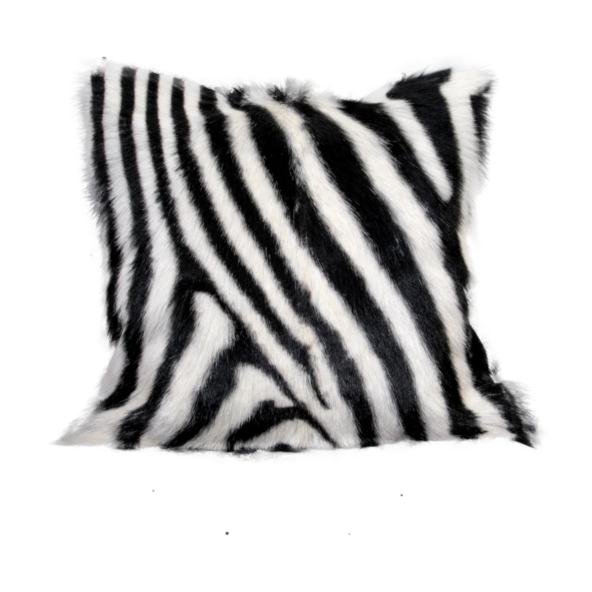 Native Home & Lifestyle Zebra Print Goatskin Cushion