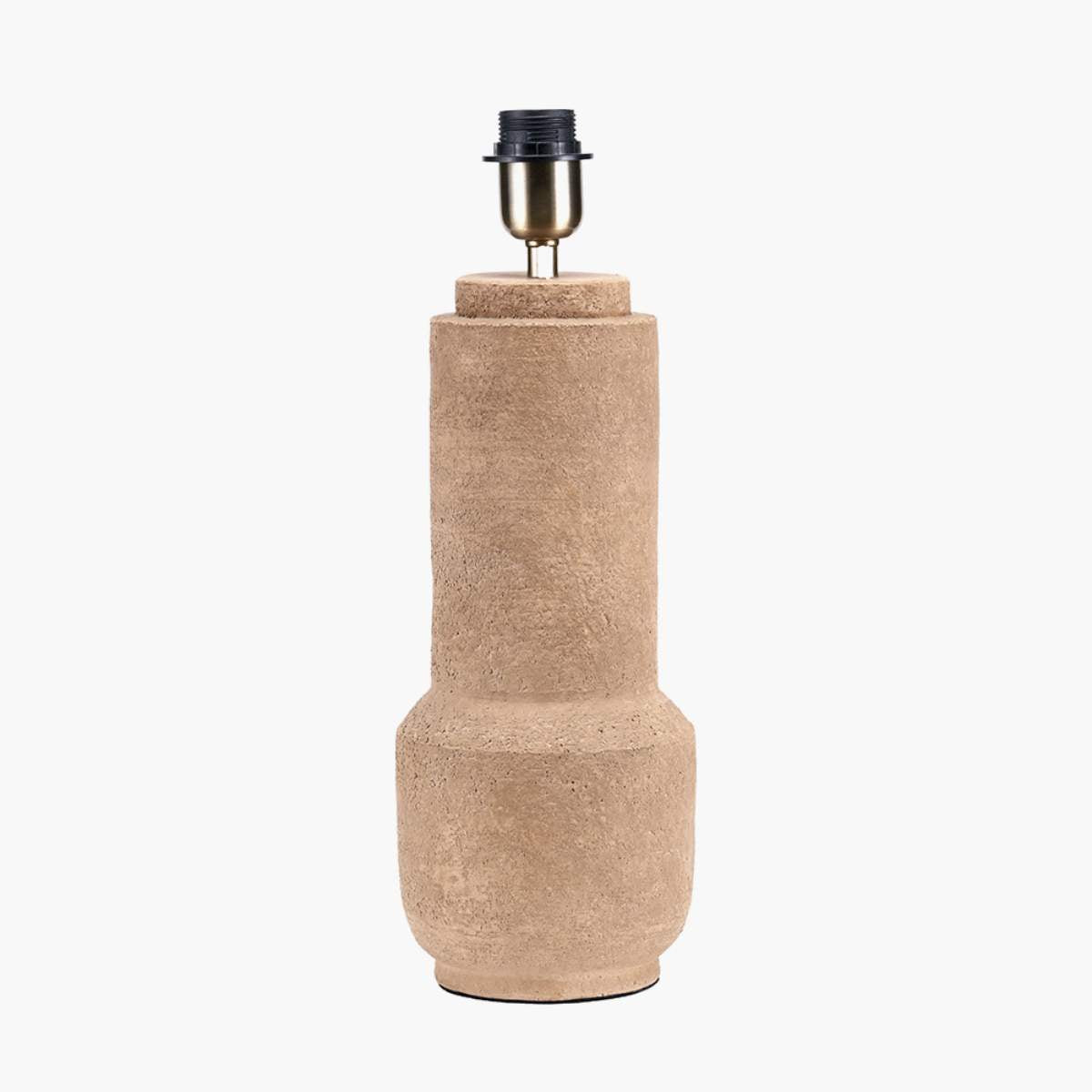Pacific Lifestyle Gaiana Concrete Brown Stoneware Table Lamp Base
